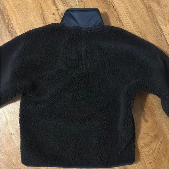 Tory Burch Black and Navy Fleece Jacket